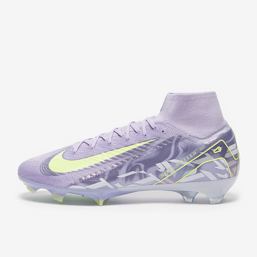 Nike Air Zoom Mercurial Superfly X Elite FG Football Boots Purple Agate/Barely Volt