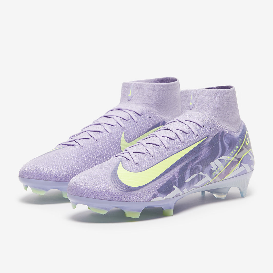 Nike Air Zoom Mercurial Superfly X Elite FG Football Boots Purple Agate/Barely Volt