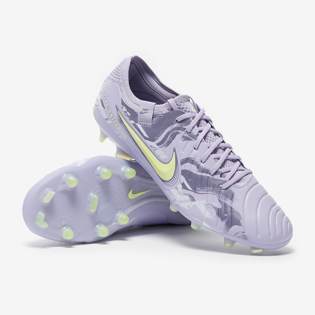 Nike Tiempo Legend X Elite FG Football Boots Purple Agate/Barely Volt