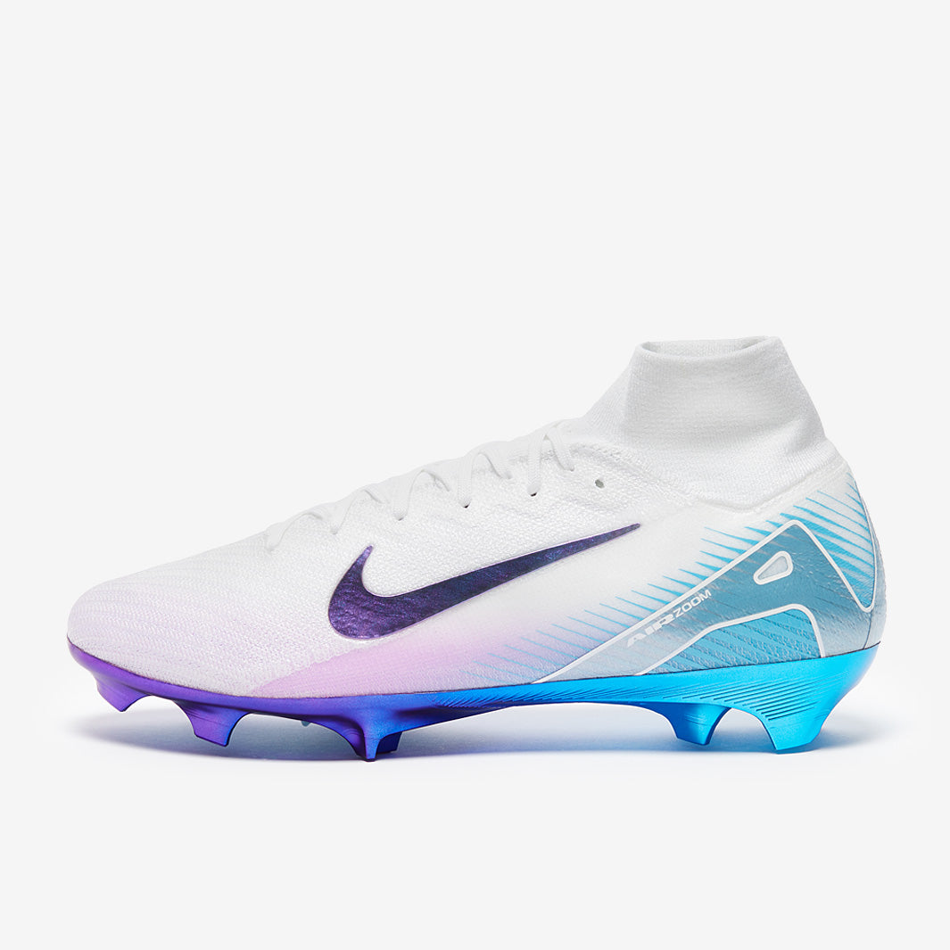 Nike Air Zoom Mercurial Superfly X Elite FG Football Boots White/Multi/Color