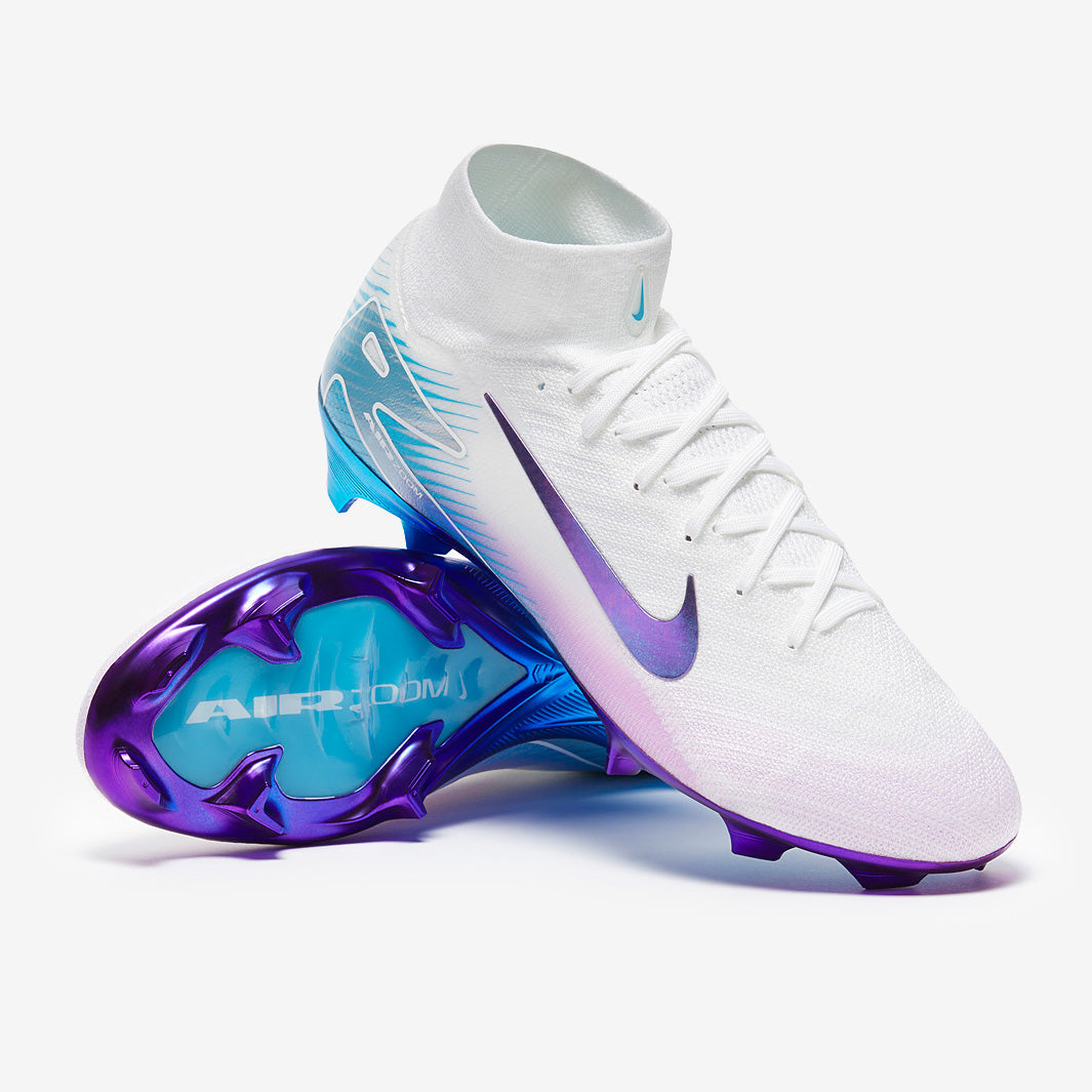 Nike Air Zoom Mercurial Superfly X Elite FG Football Boots White/Multi/Color
