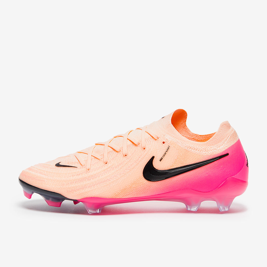 Nike Phantom GX II Elite FG Chuteira Campo Crimson Tint/Black/Pink Blast