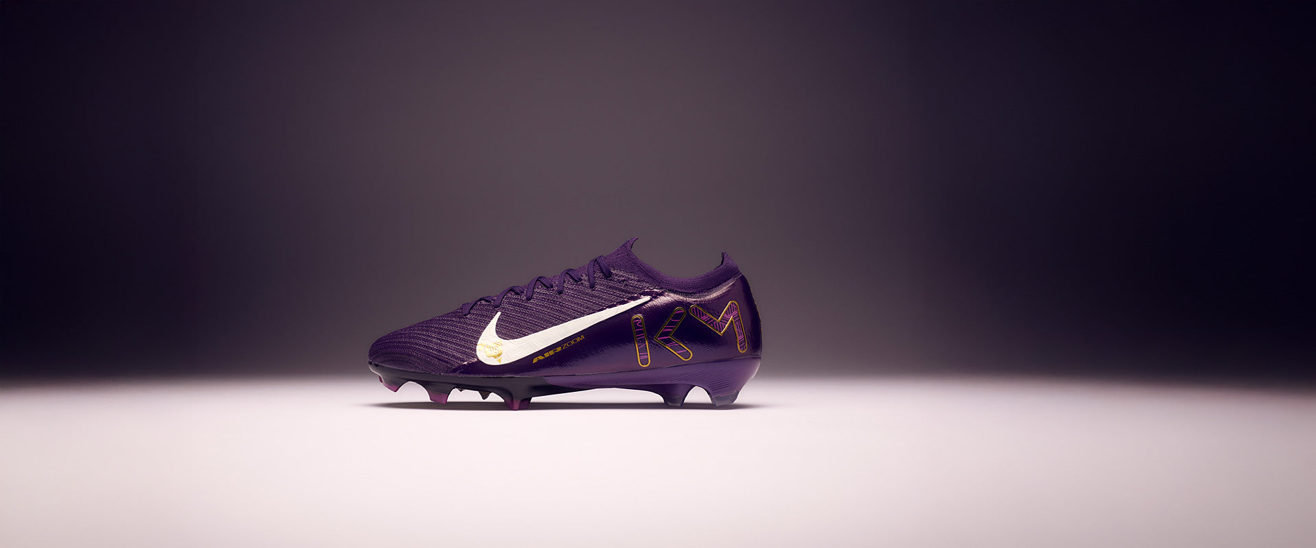 Nike Air Zoom Mercurial Vapor XVI Elite x Mbappe FG Football Boots Grand Purple/Pale Ivory