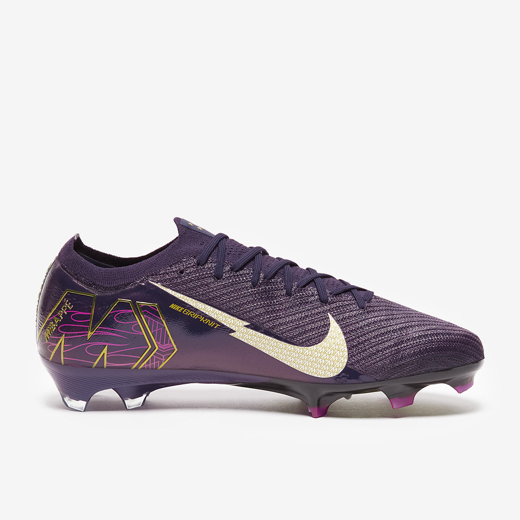 Nike Air Zoom Mercurial Vapor XVI Elite x Mbappe FG Football Boots Grand Purple/Pale Ivory