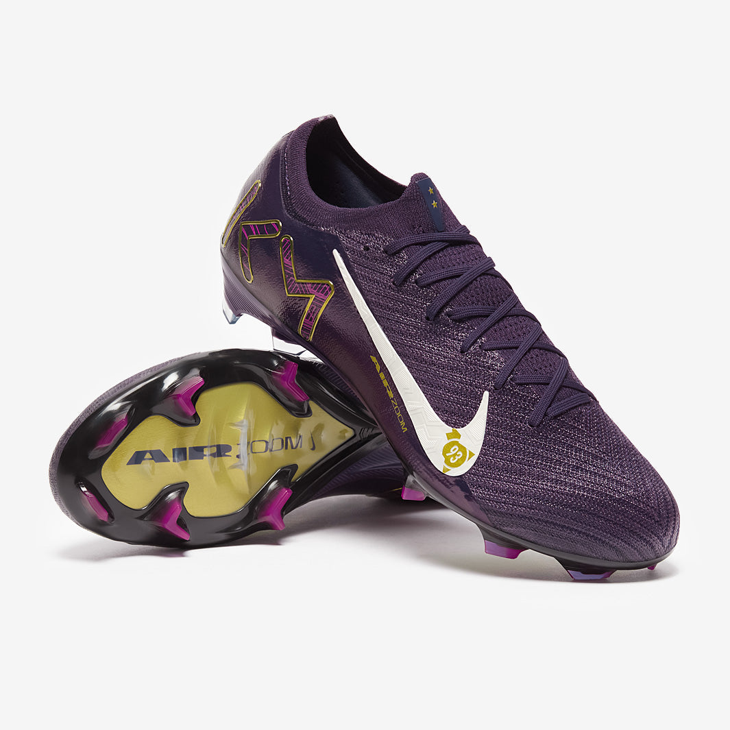 Nike Air Zoom Mercurial Vapor XVI Elite x Mbappe FG Football Boots Grand Purple/Pale Ivory