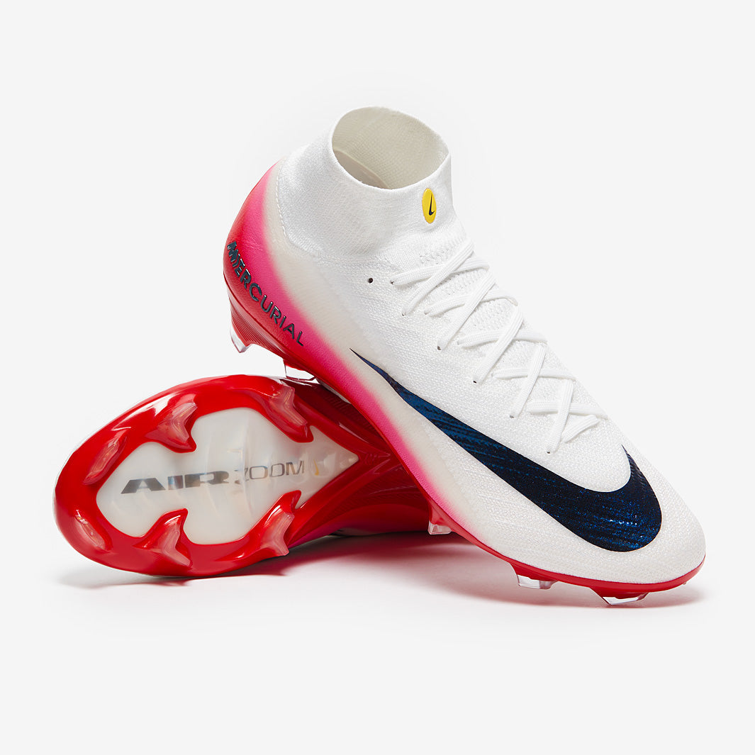Nike Air Zoom Mercurial Superfly 10 Elite FG Football Boots University Red/White/Dark Obsidian