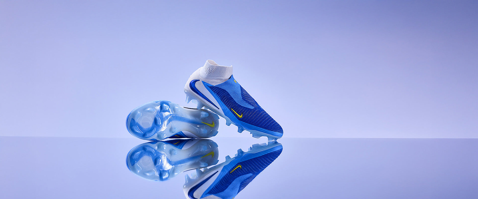 Nike Phantom 6 Elite High FG Football Boots Racer Blue/White/Dark Obsidian
