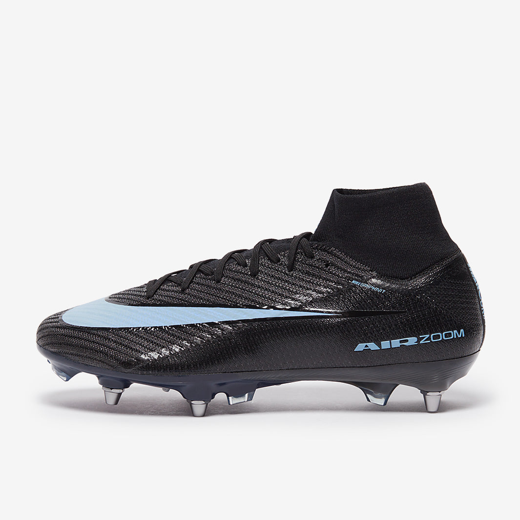 Nike Air Zoom Mercurial Superfly X Elite SG-Pro Football Boots Black/Ice Blue