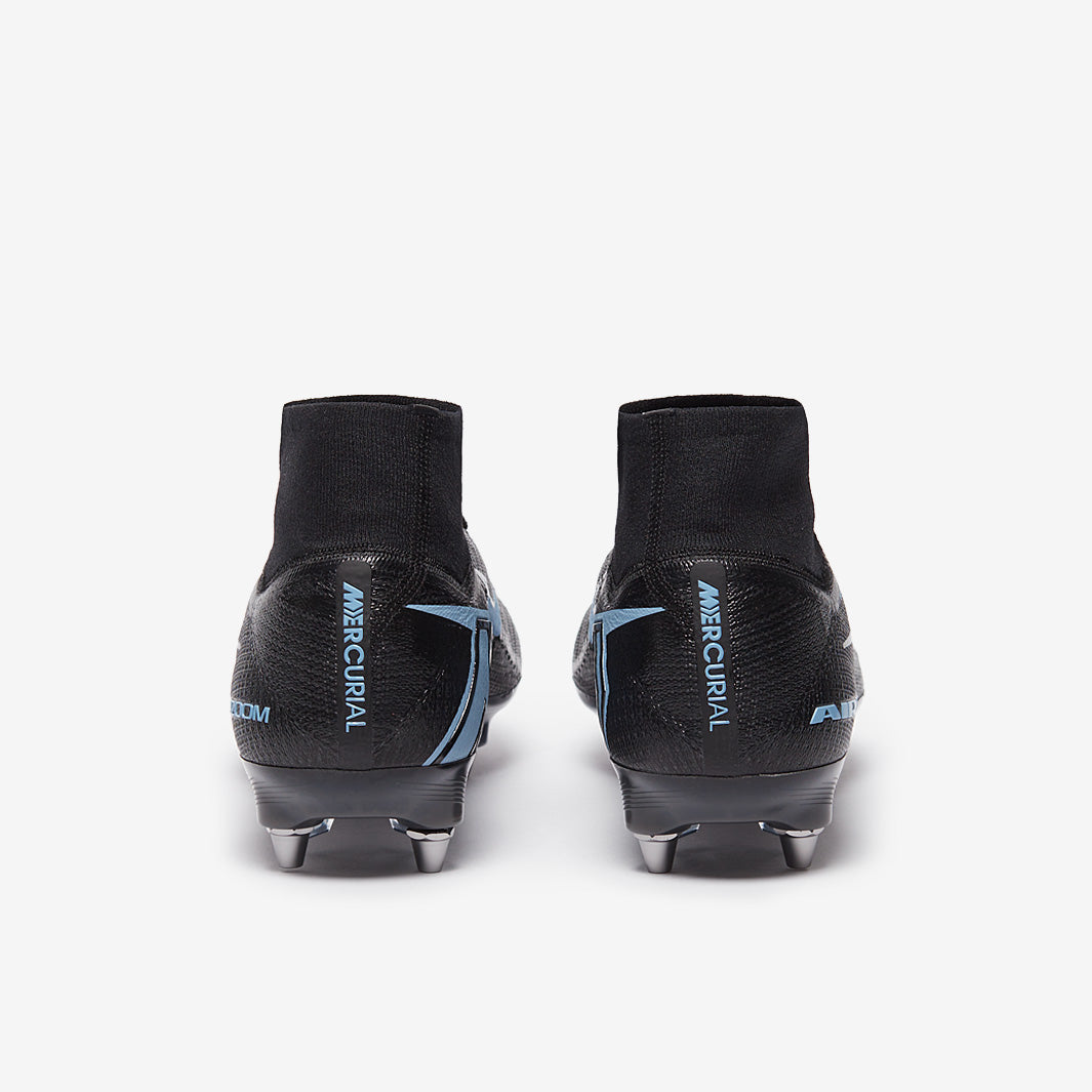 Nike Air Zoom Mercurial Superfly X Elite SG-Pro Football Boots Black/Ice Blue