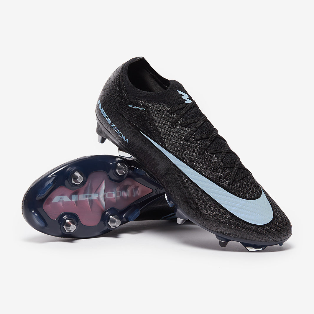 Nike Air Zoom Mercurial Vapor XVI Elite SG-Pro Football Boots Black/Ice Blue