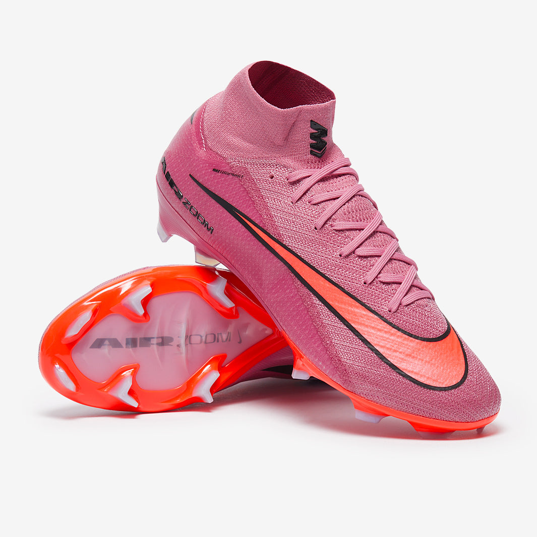 Nike Air Zoom Mercurial Superfly X Elite FG Football Boots Magic Flamingo/Black/Total Crimson