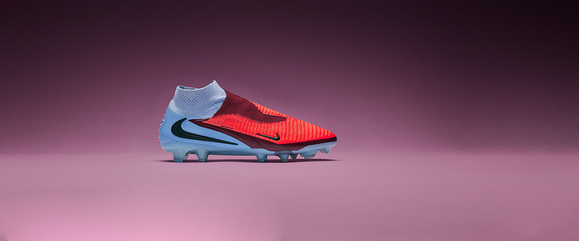 Nike Phantom 6 Elite High FG Football Boots Royal Tint/Bright Crimson/Black