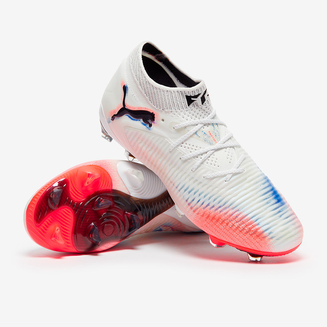 Puma Women's Future 8 Ultimate FG Football Boots Puma White/Puma Black/Glowing Red