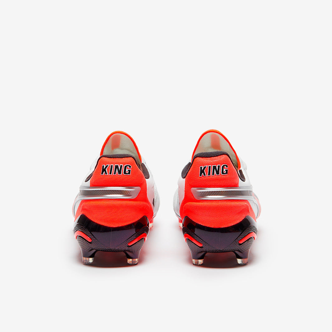 Puma King Ultimate FG/AG Football Boots Puma White/Puma Silver/Glowing Red/Puma Black
