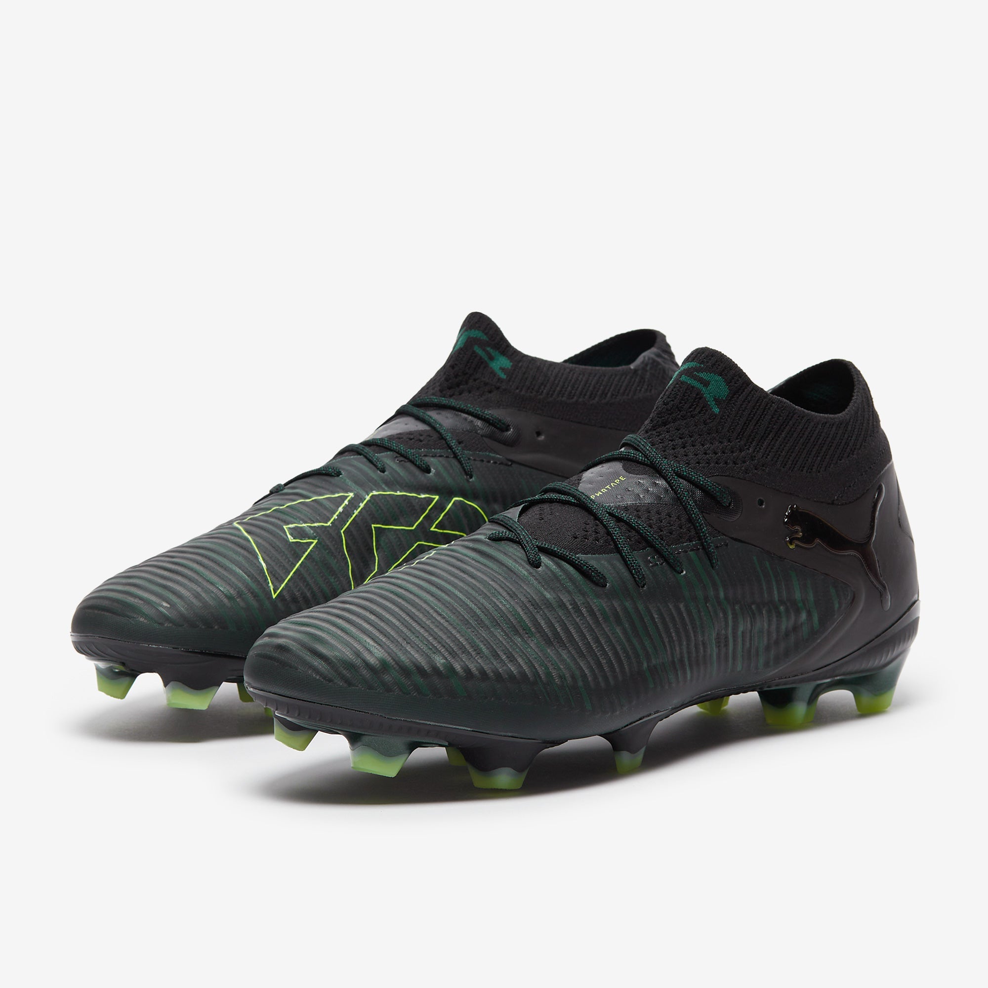 Puma Future 8 Ultimate FG Football Boots Puma Black/Fizzy Light/Green Terrain