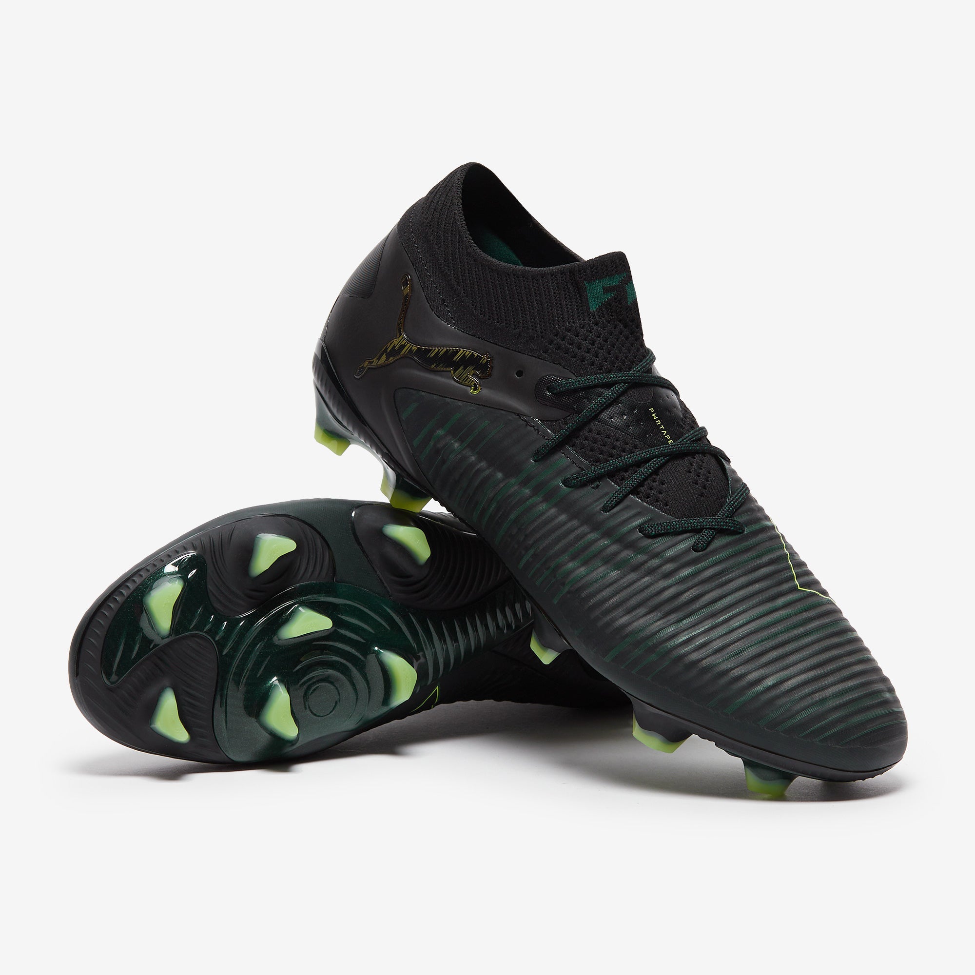 Puma Future 8 Ultimate FG Football Boots Puma Black/Fizzy Light/Green Terrain