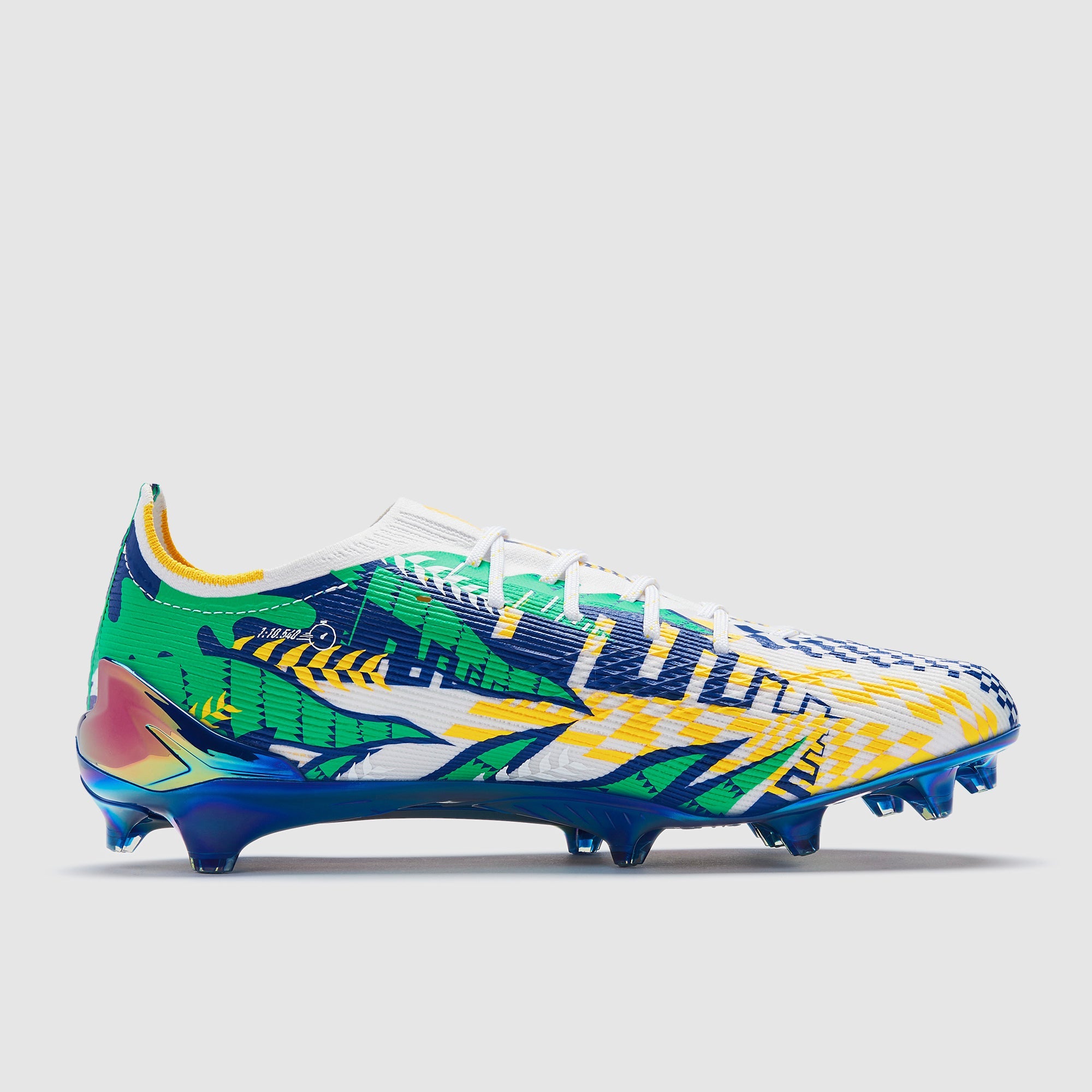 Puma Ultra 6 Racetrack Brazil Ultimate FG Football Boots White/Yellow/Blue