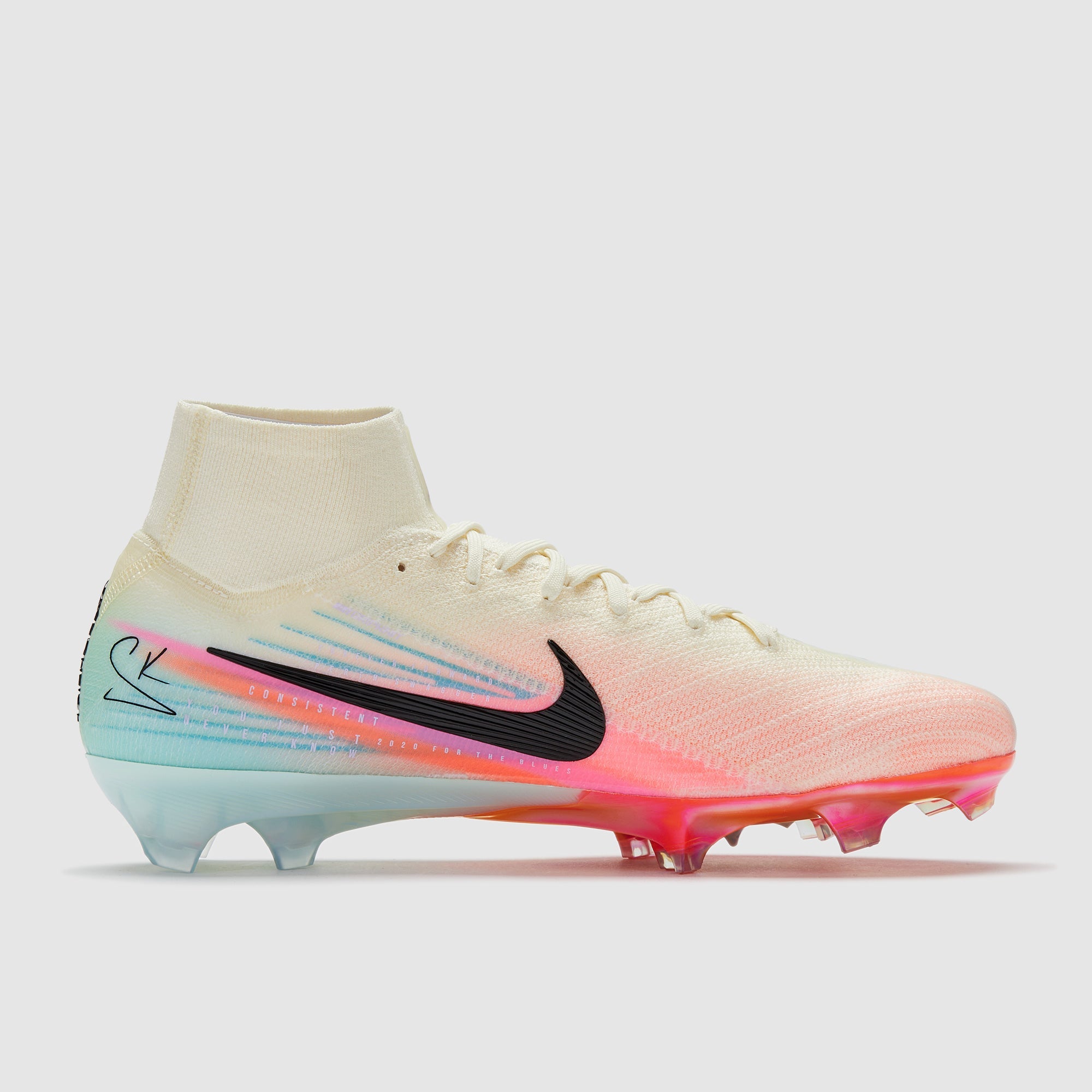Nike Air Zoom Mercurial Superfly X Elite x Kerr FG Football Boots Pale Ivory/Black