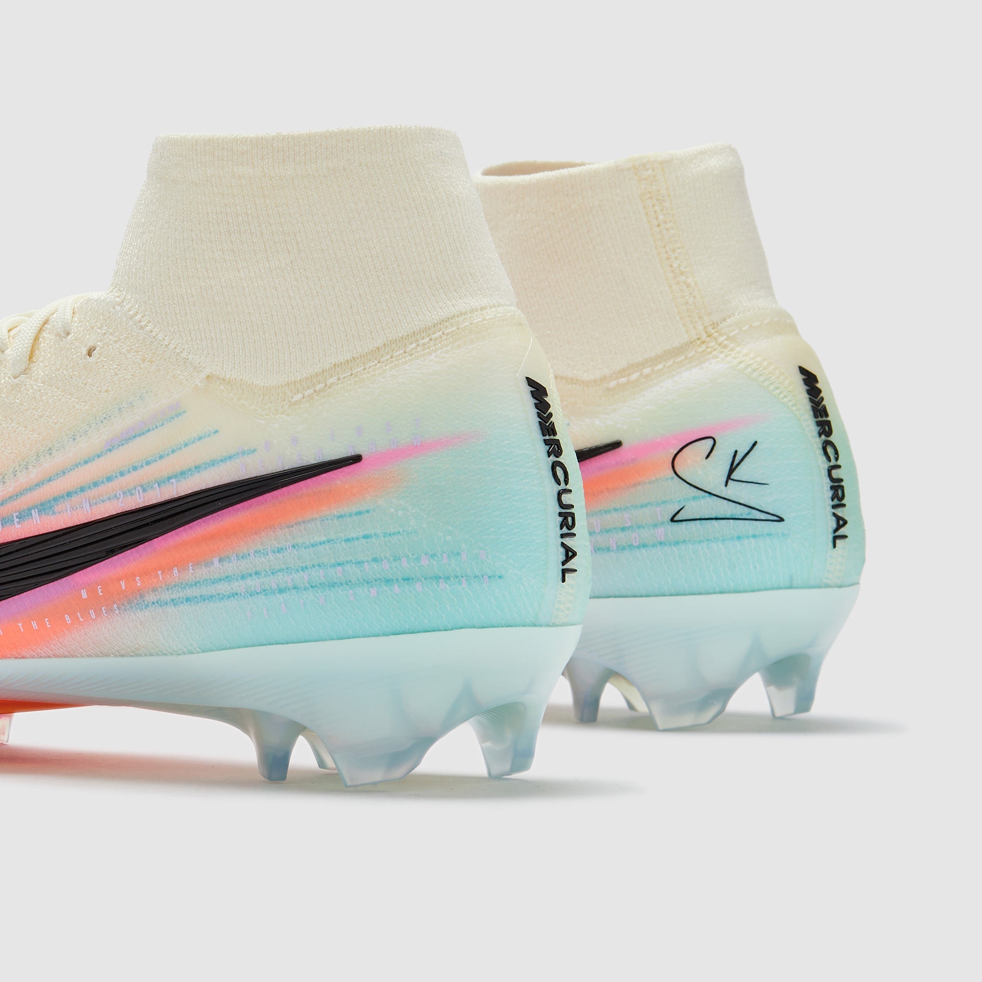 Nike Air Zoom Mercurial Superfly X Elite x Kerr FG Football Boots Pale Ivory/Black