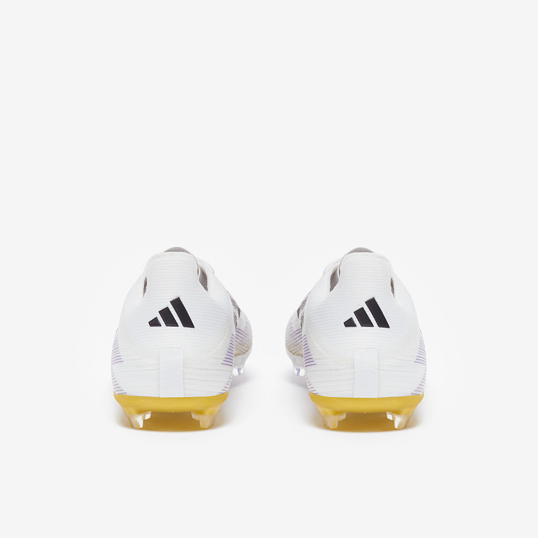 Adidas Kids F50 Elite FG Football Boots White/Core Black/Met Gold