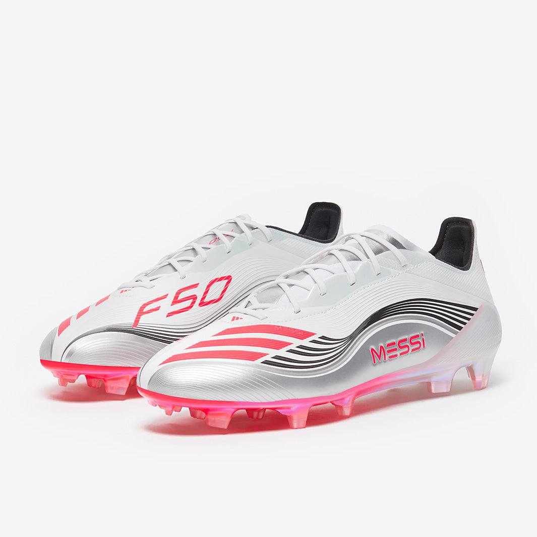 Adidas F50 Elite X Messi FG Football Boots Ftwr White/Lucid Red/Silver Met