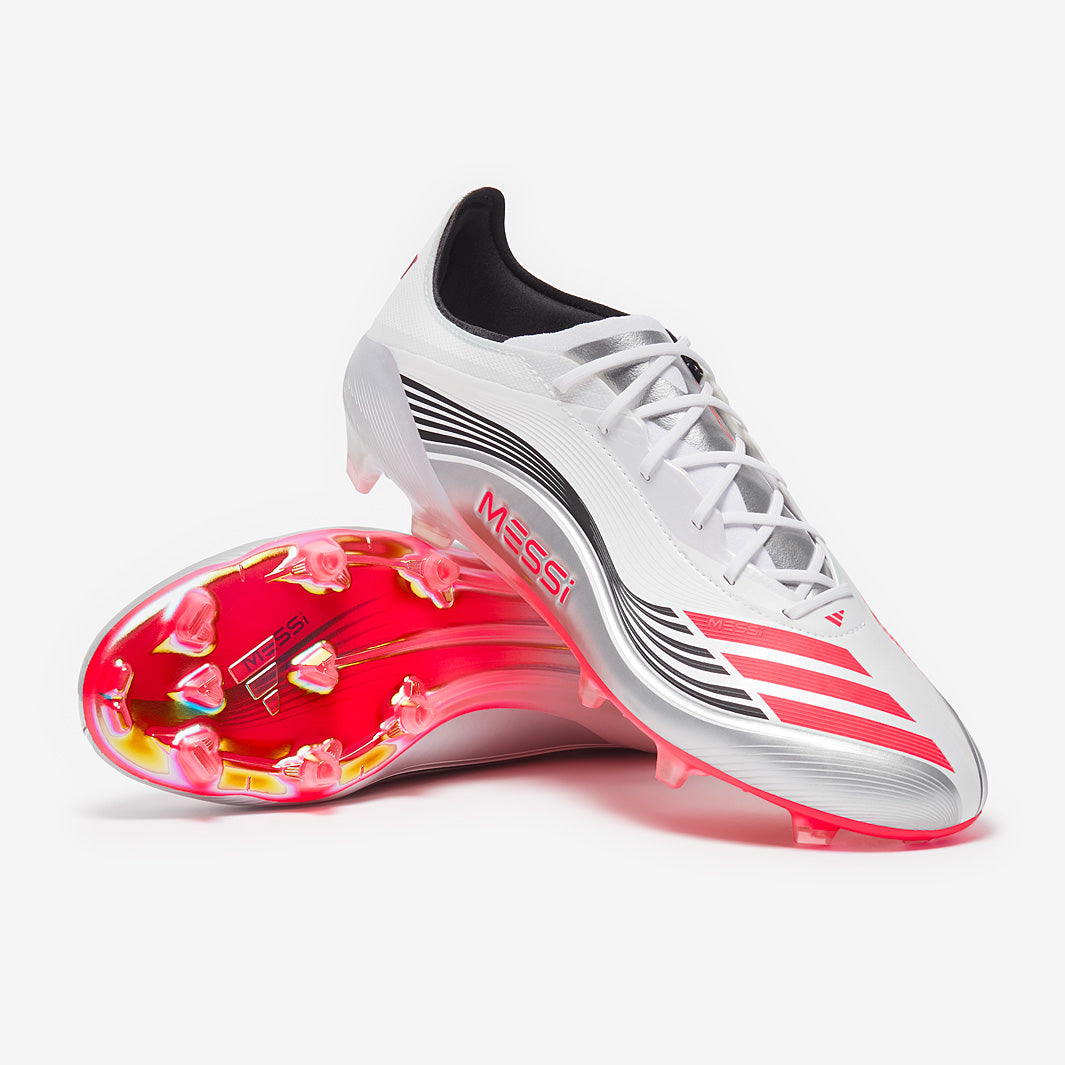 Adidas F50 Elite X Messi FG Football Boots Ftwr White/Lucid Red/Silver Met