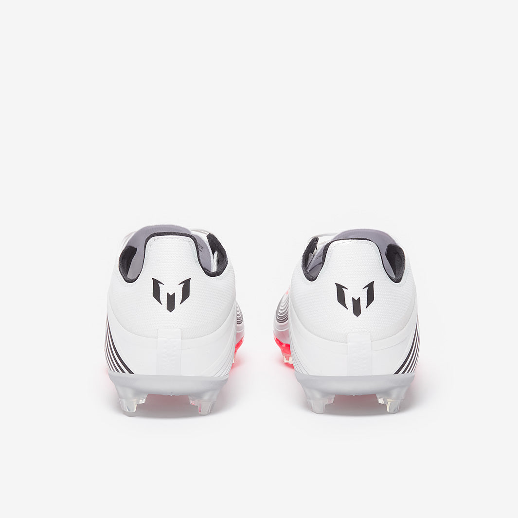 adidas Kids F50 Elite x Messi FG Football Boots Ftwr White/Lucid Red/Silver Met