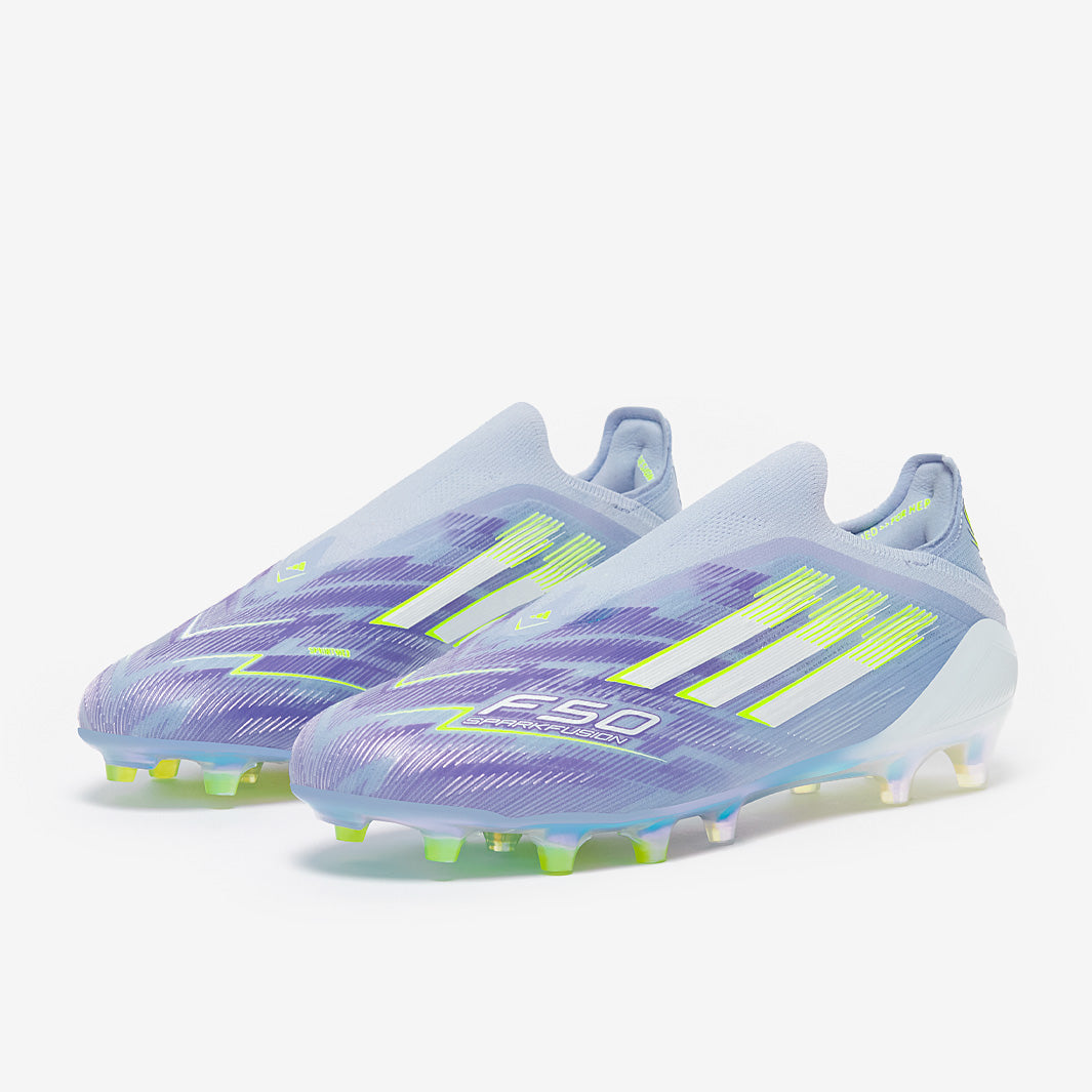 Adidas F50 Sparkfusion Elite Laceless FG/AG Football Boots Violet Tone/Lucid Lemon/Purple Rush