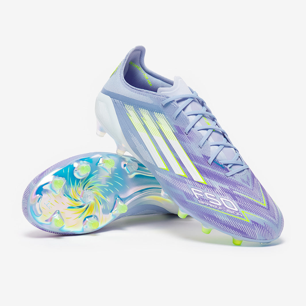 Adidas F50 Sparkfusion Elite Low FG/AG Football Boots Violet Tone/Lucid Lemon/Purple Rush