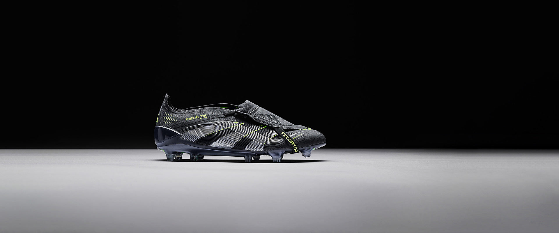 Adidas Predator Elite Tongue FG Football Boots Core Black/Carbon/Lucid Lemon