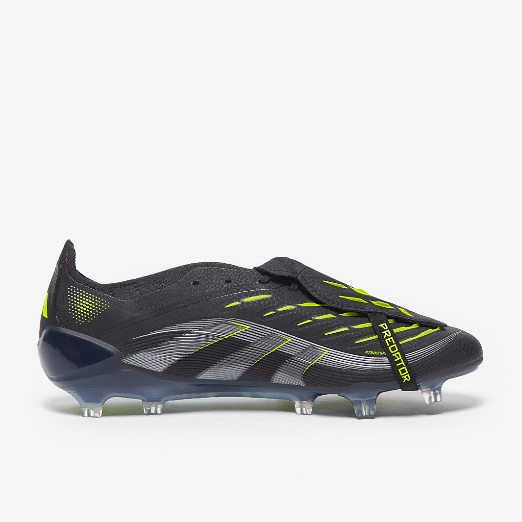 Adidas Predator Elite Tongue FG Football Boots Core Black/Carbon/Lucid Lemon