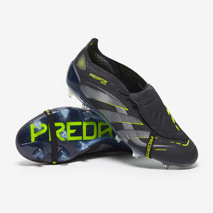 Adidas Predator Elite Tongue FG Football Boots Core Black/Carbon/Lucid Lemon