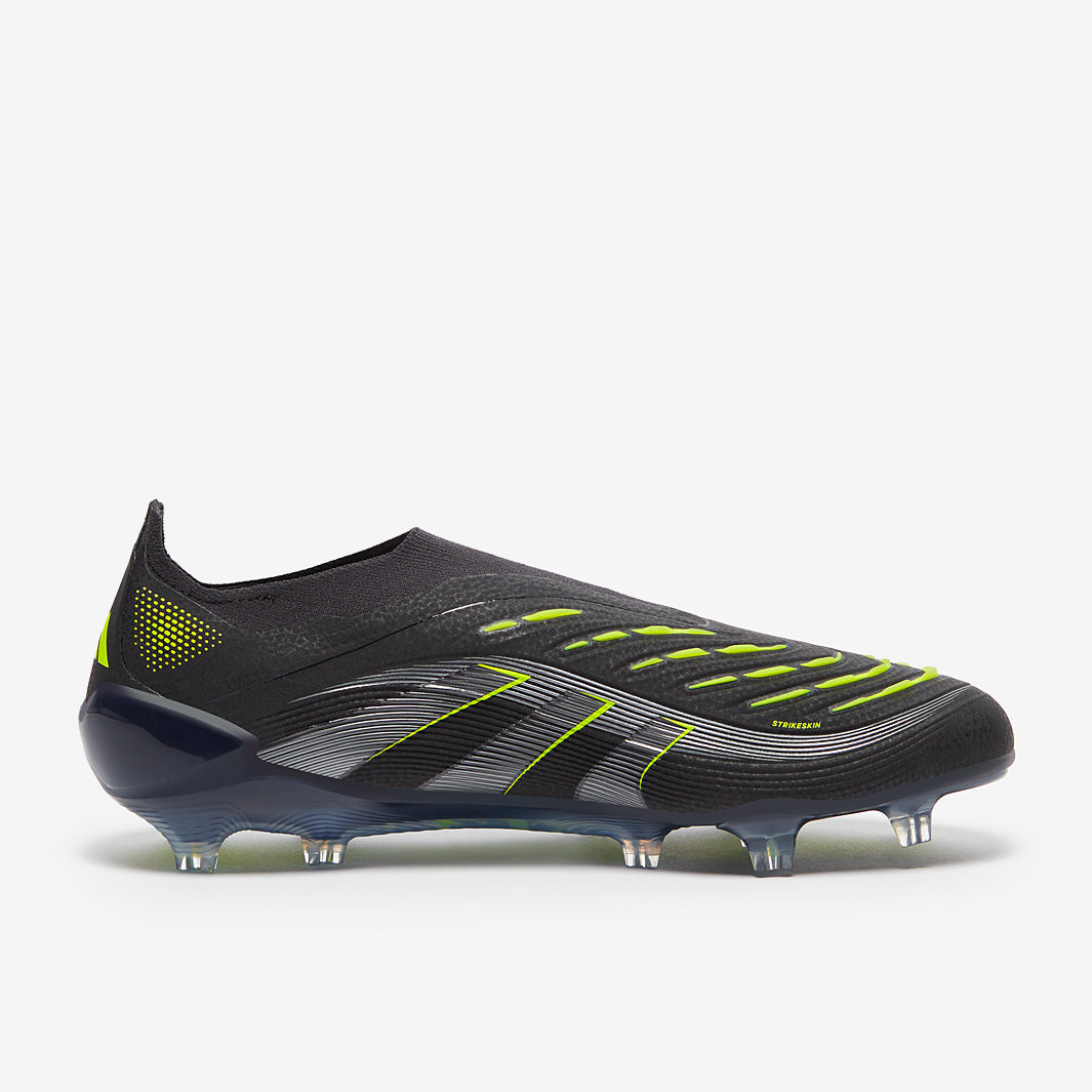 Adidas Predator Elite Laceless FG Football Boots Core Black/Carbon/Lucid Lemon