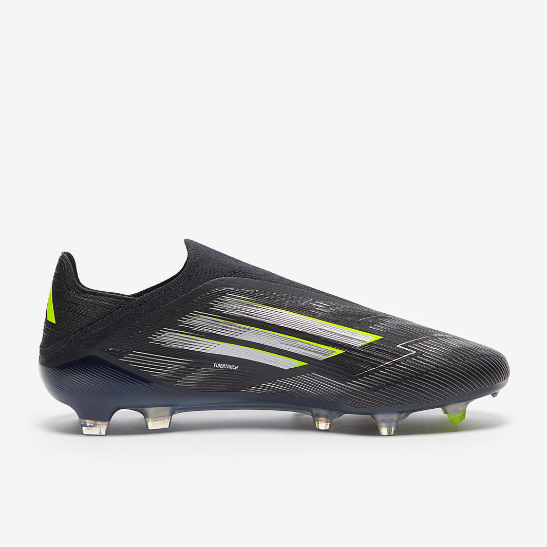 Adidas F50 Elite Laceless FG Football Boots Core Black/Iron Met./Lucid Lemon