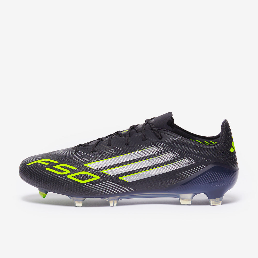 Adidas F50 Elite FG Football Boots Core Black/Iron Met./Lucid Lemon