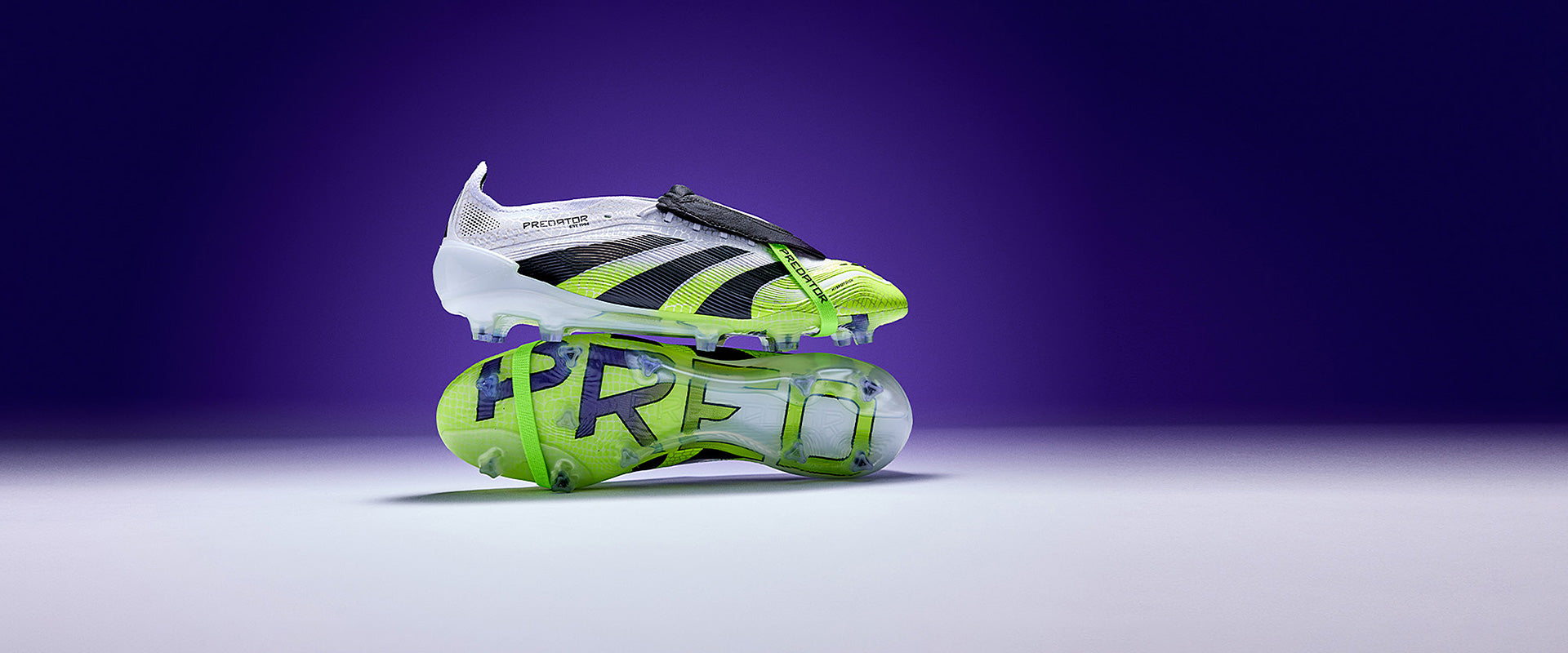 Adidas Predator Elite Tongue FG Football Boots Ftwr White/Core Black/Lucid Lemon
