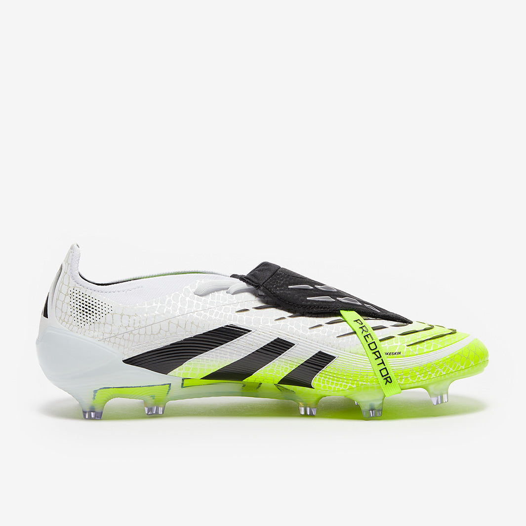 Adidas Predator Elite Tongue FG Football Boots Ftwr White/Core Black/Lucid Lemon
