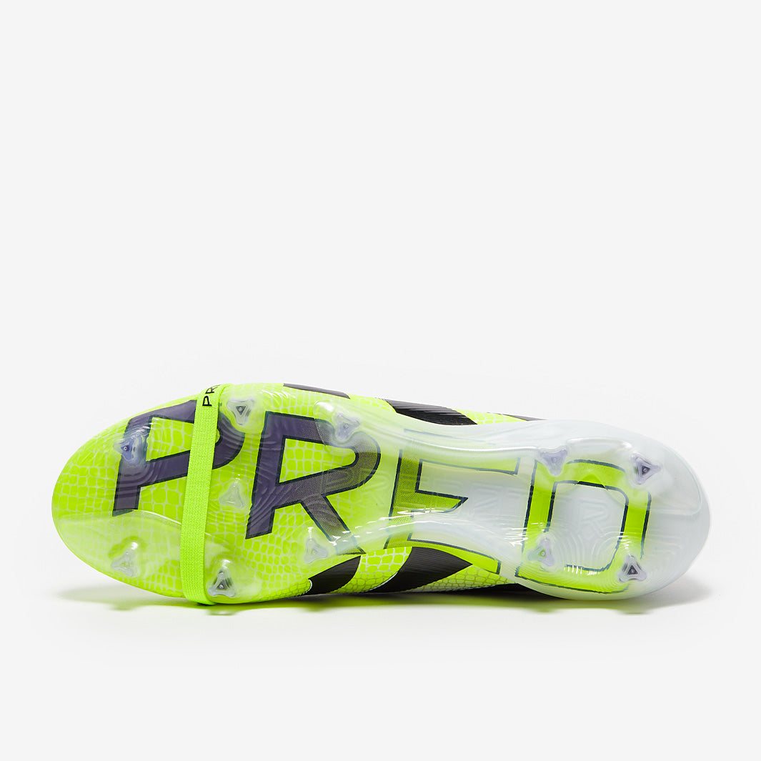 Adidas Predator Elite Tongue FG Football Boots Ftwr White/Core Black/Lucid Lemon
