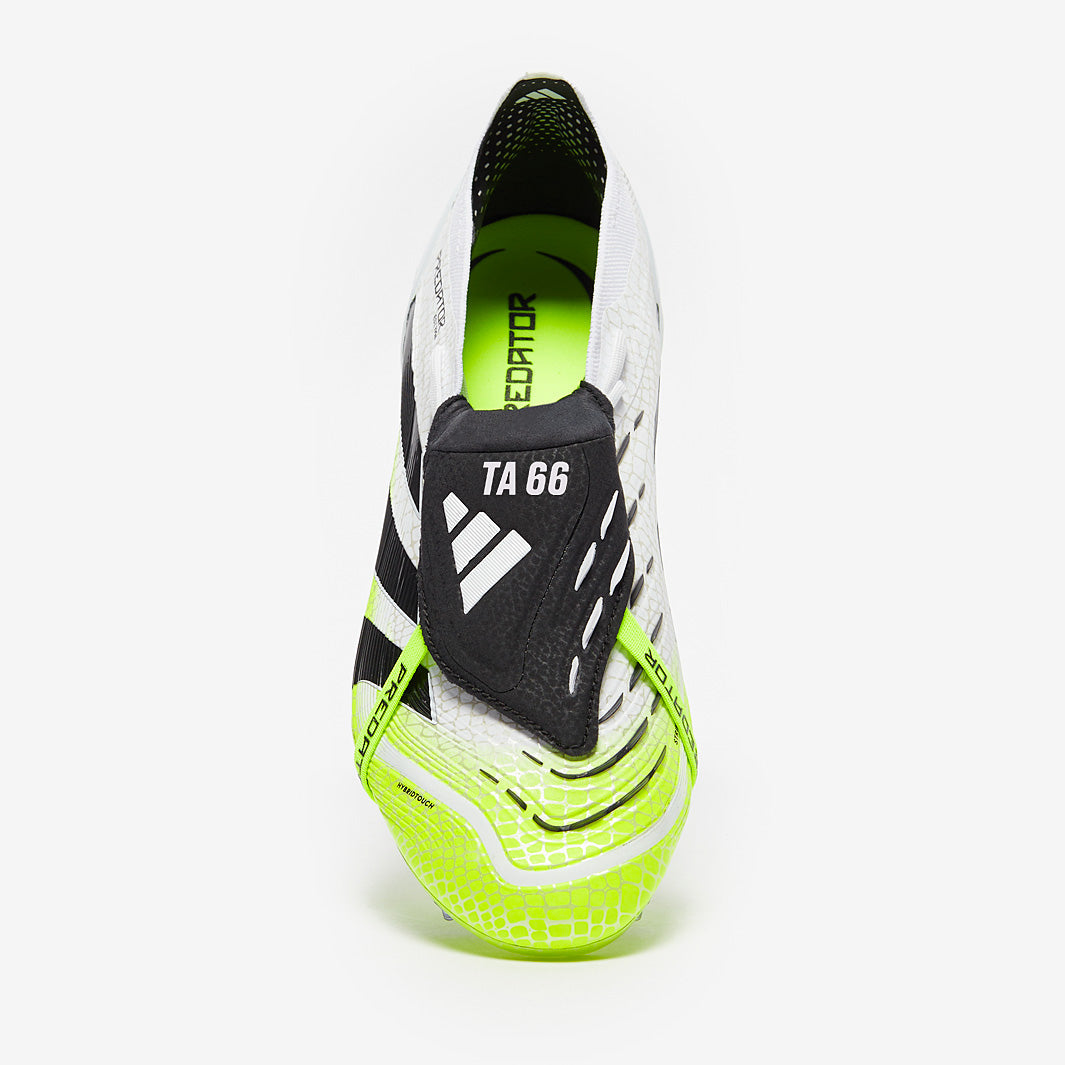 Adidas Predator Elite Tongue FG Football Boots Ftwr White/Core Black/Lucid Lemon