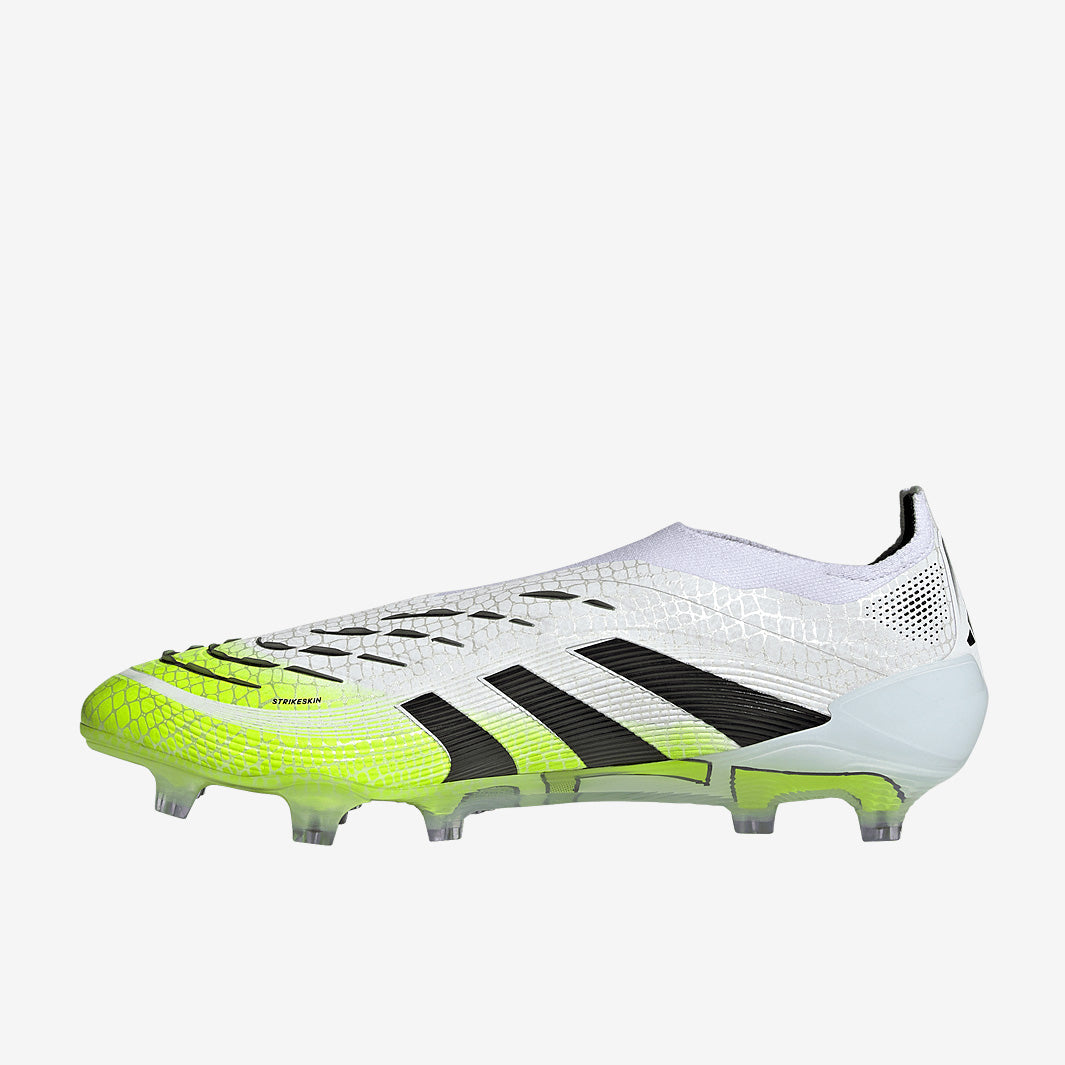 Adidas Predator Elite Laceless FG Football Boots Ftwr White/Core Black/Lucid Lemon