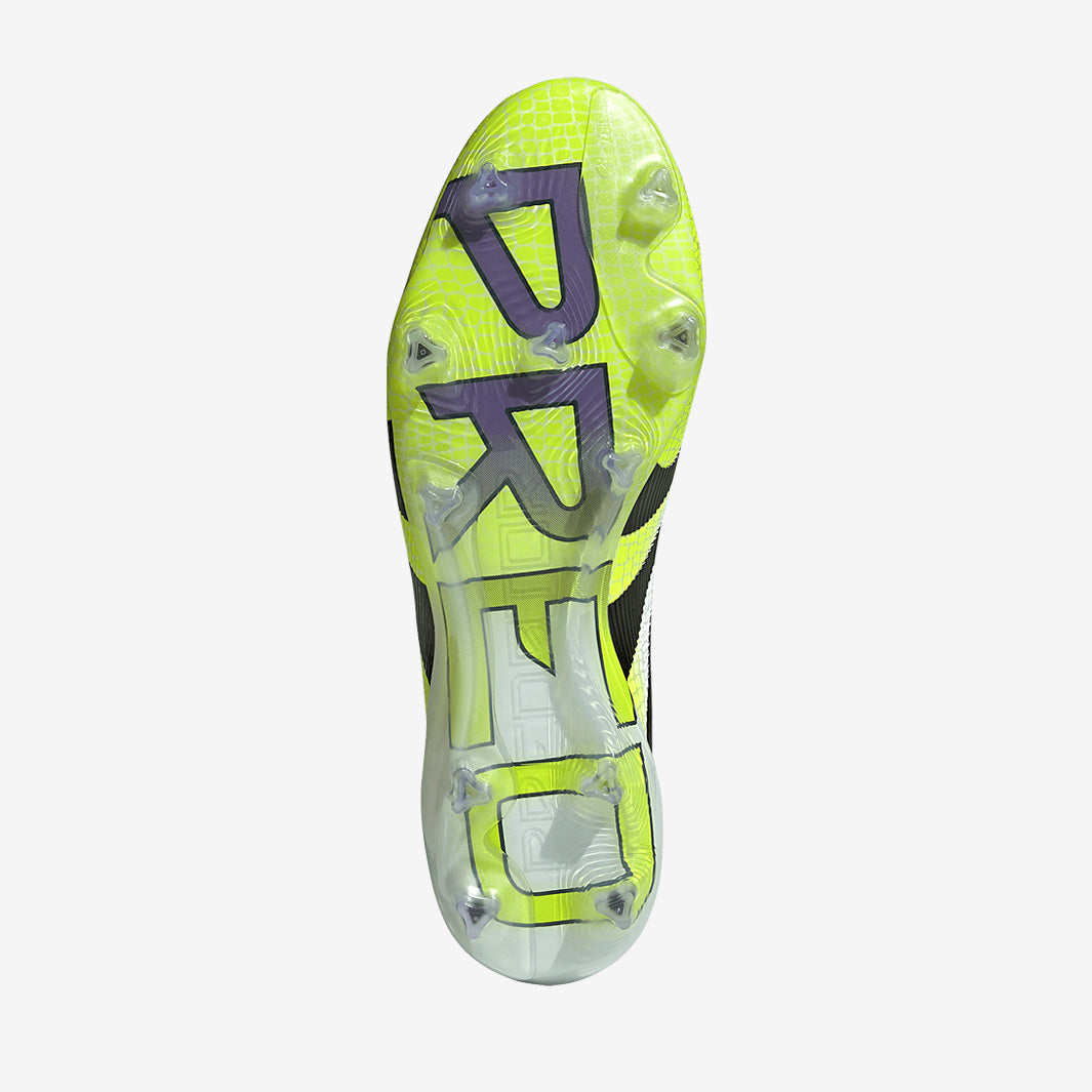 Adidas Predator Elite Laceless FG Football Boots Ftwr White/Core Black/Lucid Lemon