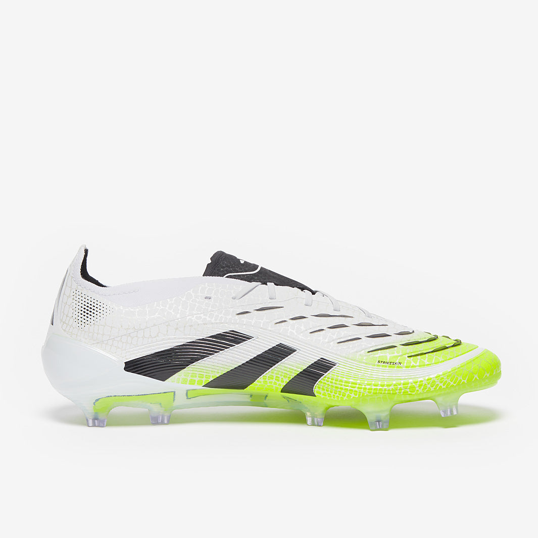 Adidas Predator Elite FG Football Boots Ftwr White/Core Black/Lucid Lemon