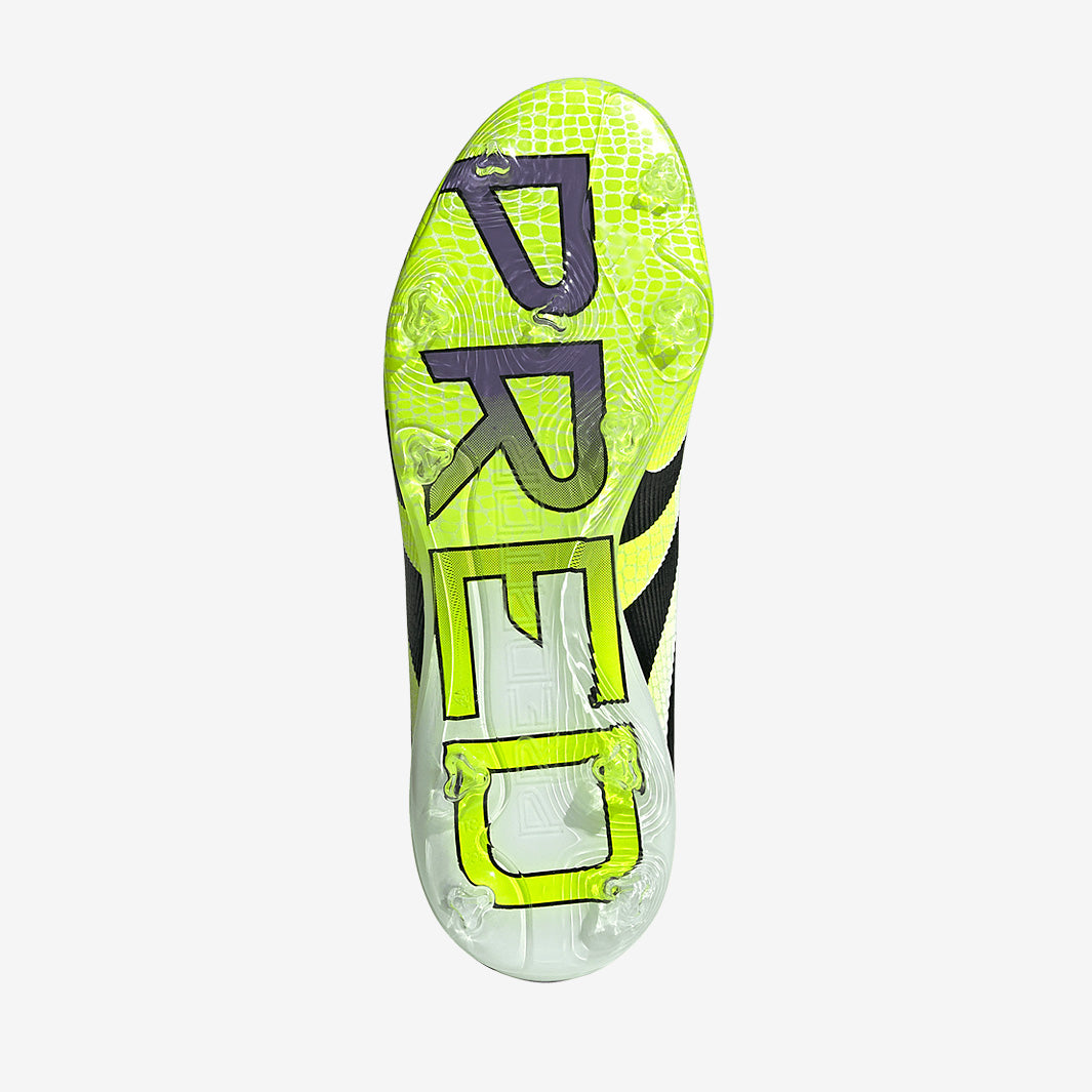 Adidas Kids Predator Elite FG Football Boots Ftwr White/Core Black/Lucid Lemon