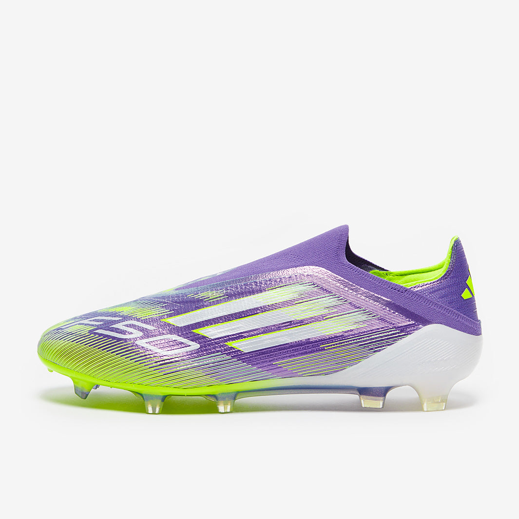 Adidas F50 Elite Laceless FG Football Boots Purple Rush/Ftwr White/Lucid Lemon