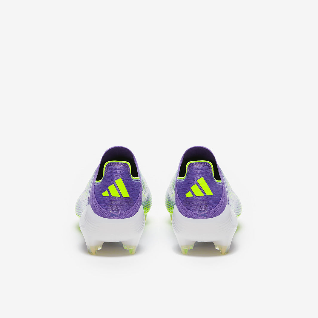 Adidas F50 Elite Laceless FG Football Boots Purple Rush/Ftwr White/Lucid Lemon