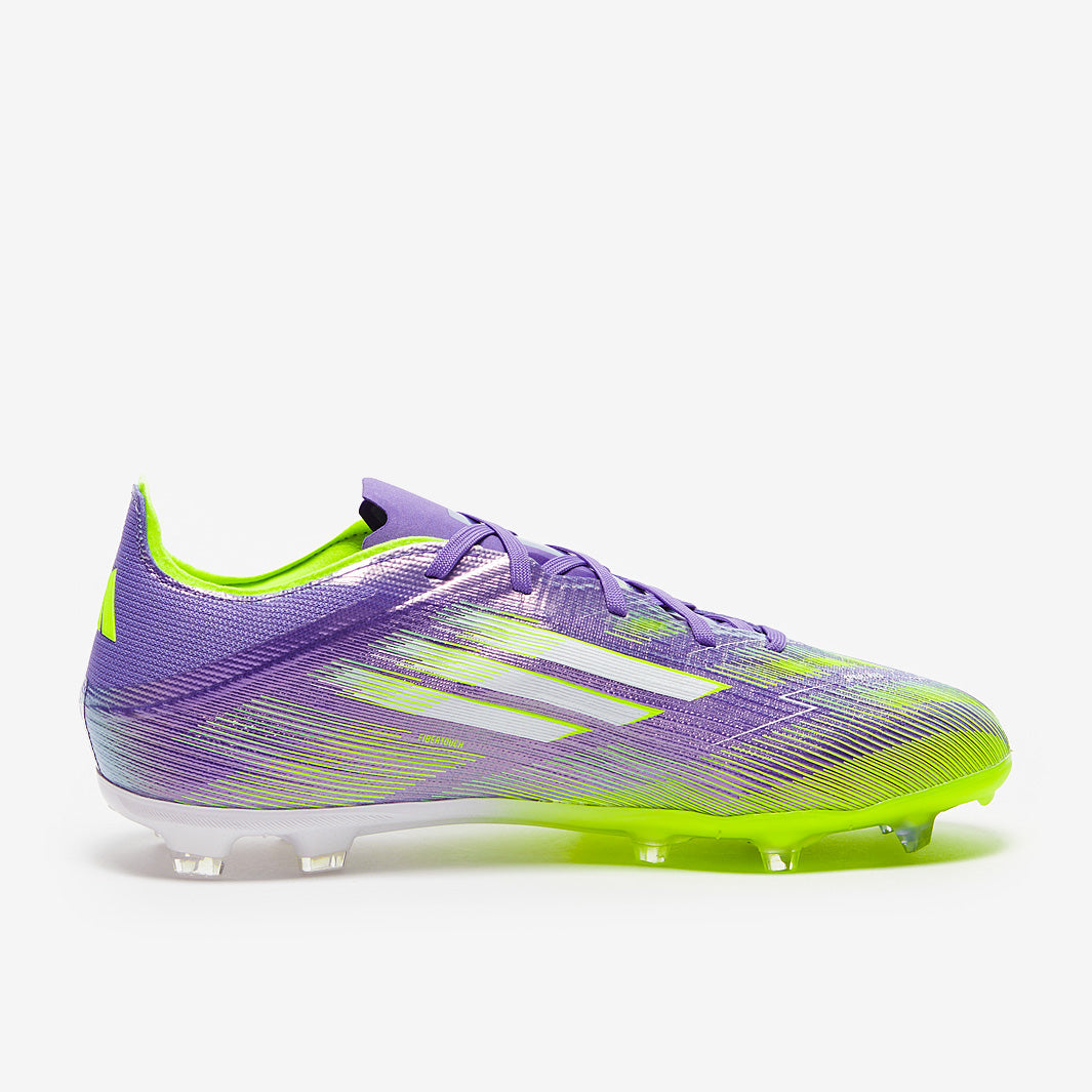 Adidas Kids F50 Elite FG Football Boots Purple Rush/Ftwr White/Lucid Lemon