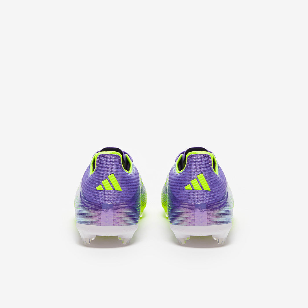 Adidas Kids F50 Elite FG Football Boots Purple Rush/Ftwr White/Lucid Lemon
