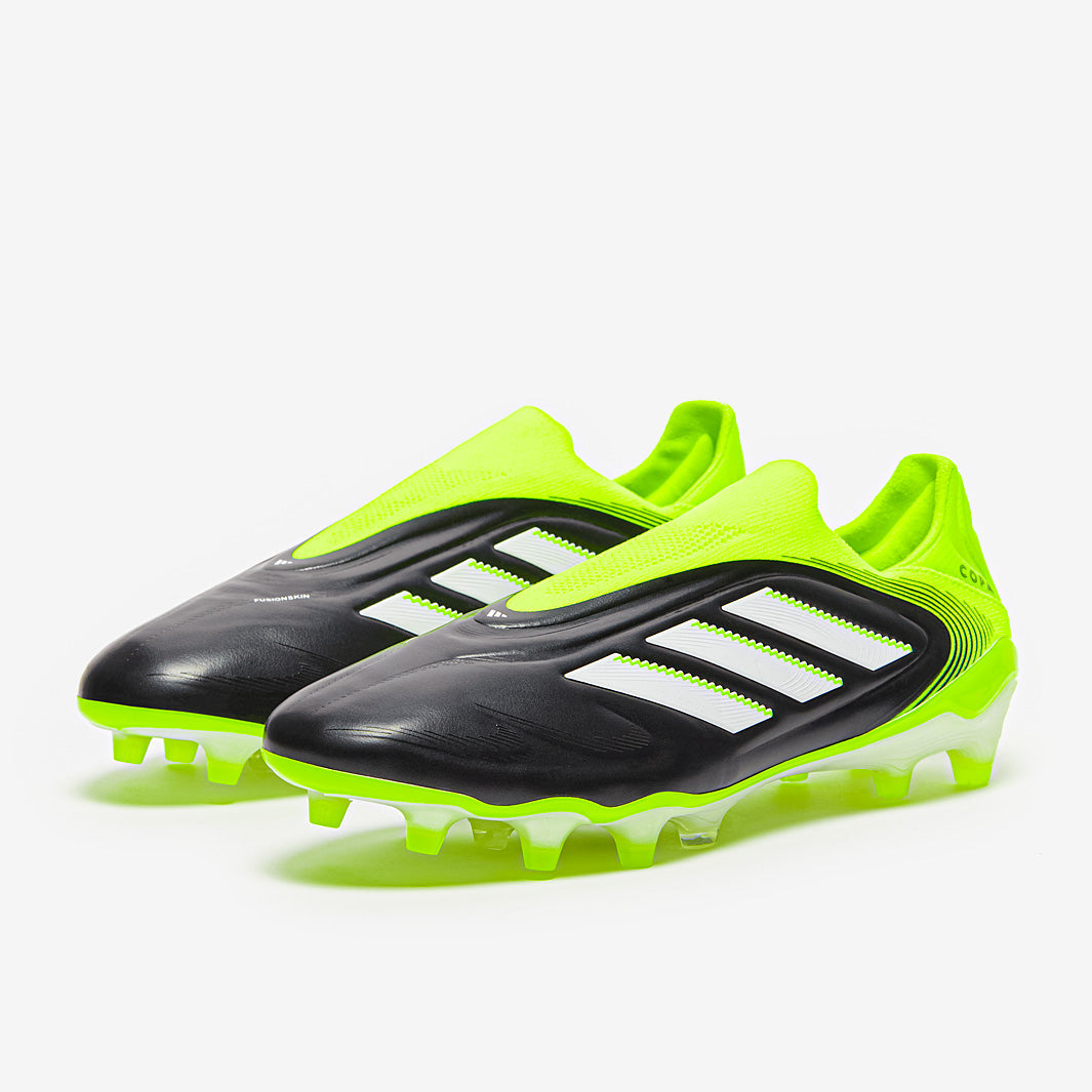 Adidas Copa Pure III Elite Laceless FG Football Boots Core Black/Ftwr White/Lucid Lemon