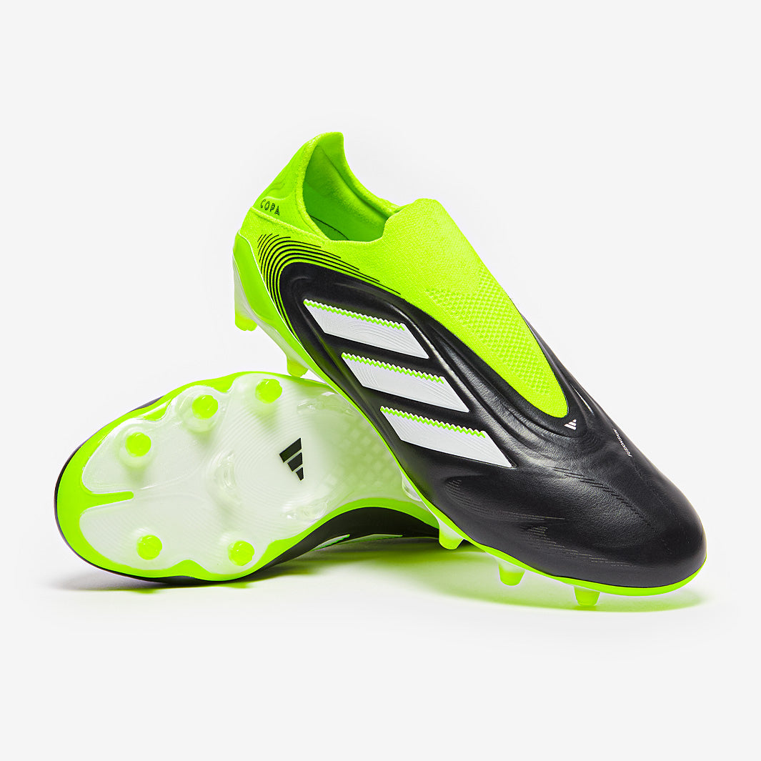 Adidas Copa Pure III Elite Laceless FG Football Boots Core Black/Ftwr White/Lucid Lemon