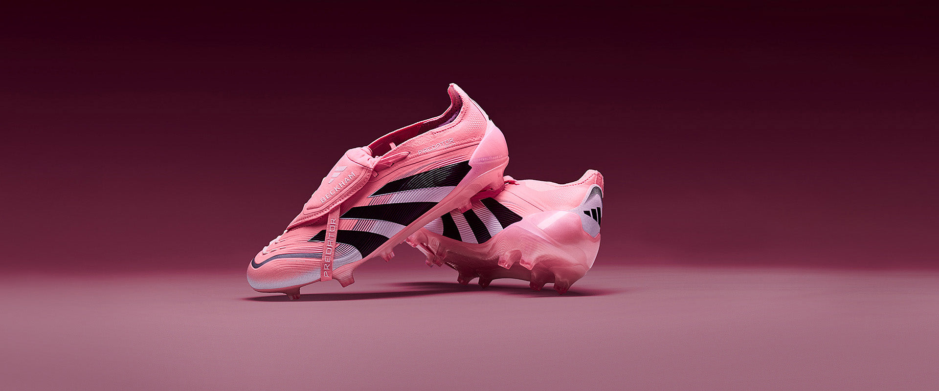 Adidas Predator Elite Tongue X Beckham FG Football Boots Beam Pink/Core Black/Ftwr White